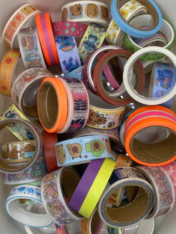 Washitape diverse soorten en maten