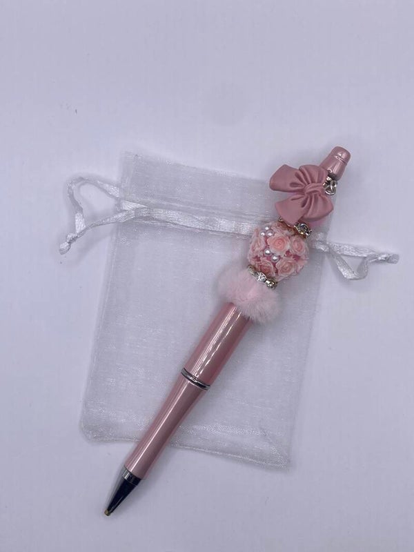 Diamondpainting pen roze met strikje
