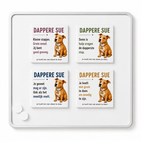 Dappere Sue magnetenset – set van