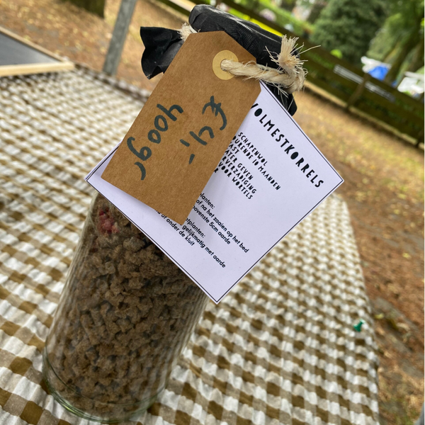 Wolmestkorrels, alleen op afhaal