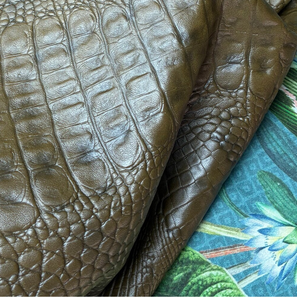 Olijfgroene croc 1: 70-115x40-75