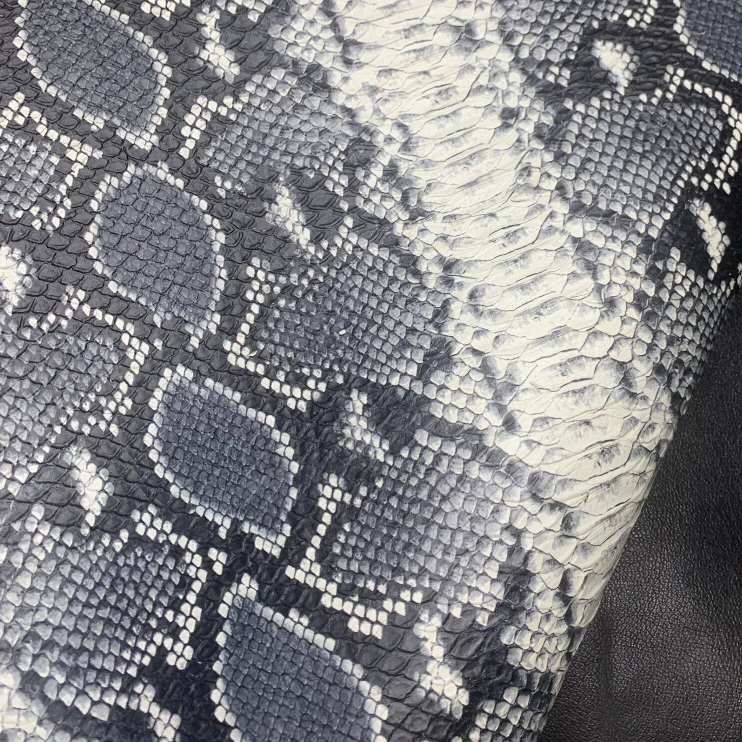 2x Zwart grijs creme reptiel 2: 90x50-75