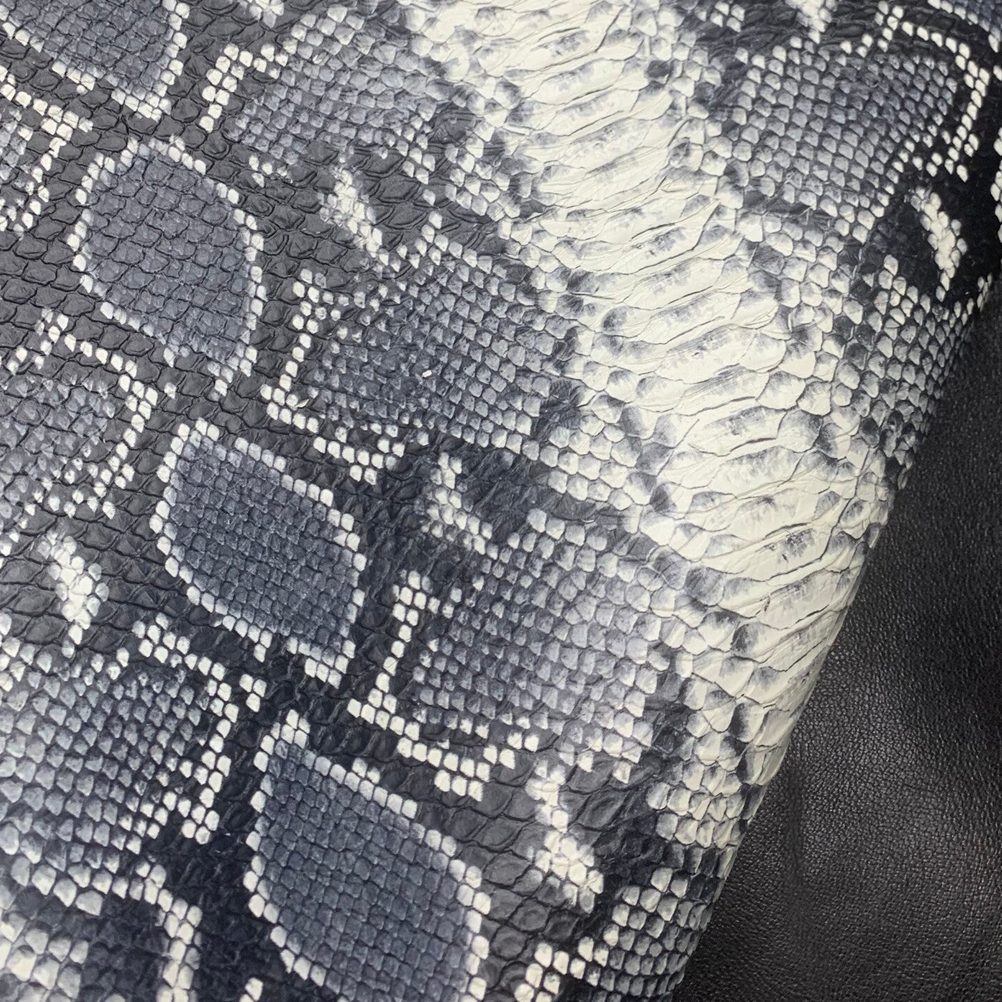 2x Zwart grijs creme reptiel 1: 90x60