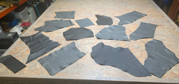 Pakket zwart / antraciet lapjes