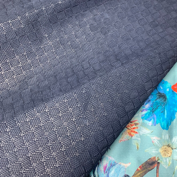 Donkerblauwe vierkanten 1: 95x75-85