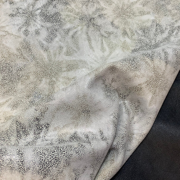 + Zilver grijs creme bloem 2: 80-90x65
