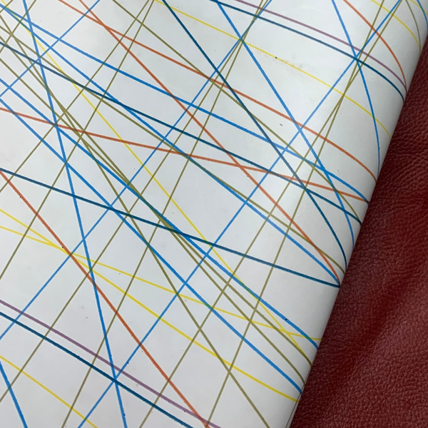 x Wit met gekleurde strepen 2: 85x70