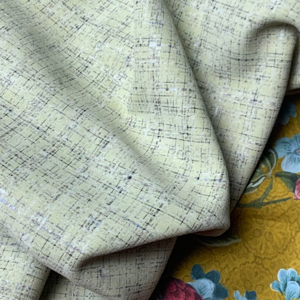 + Gele retro ruit 4: 60-70x65