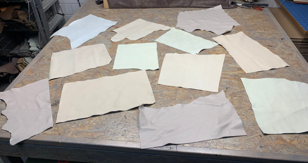 Pakket effen creme/beige lapjes