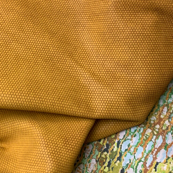 + Vintage okergeel met honingraat 2: 5-70x35-60