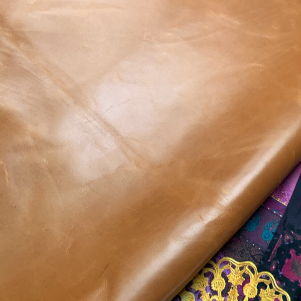 Silk vintage cognac 3: 110x60