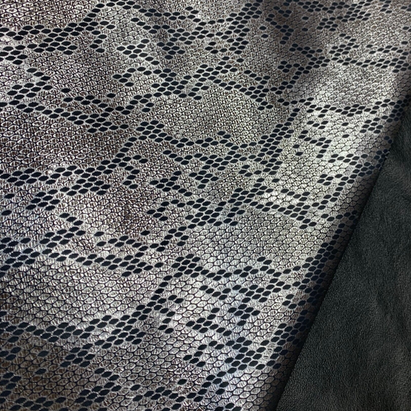 2x Zilver zwart reptiel 3: 100x60