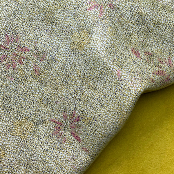 + Geel met bloemen 2: 80x70-85