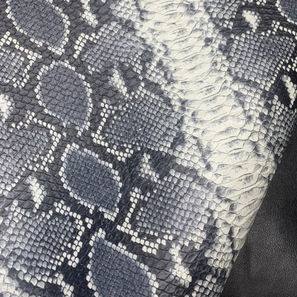 2x Zwart-grijs-creme reptiel 2: 85x60-70
