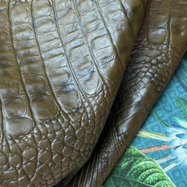 Olijfgroene croc 6: 40-105x25-50