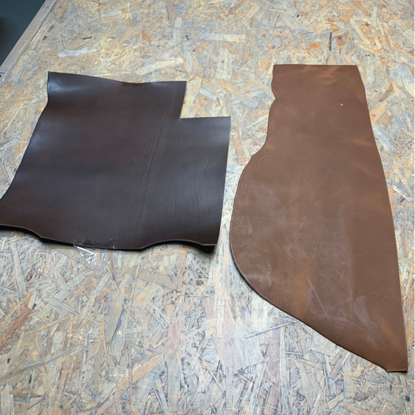 Stukken bruin en cognac