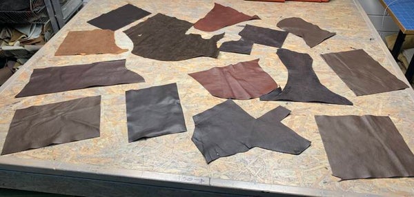 Pakket effen bruine lapjes 2