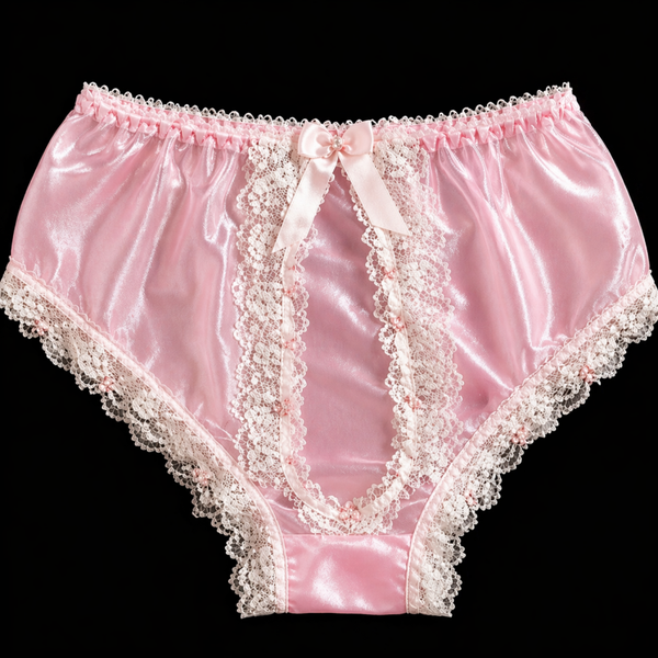 Luxury organza lace panties with elegant details and soft shine. Designed for comfort and a feminine look.