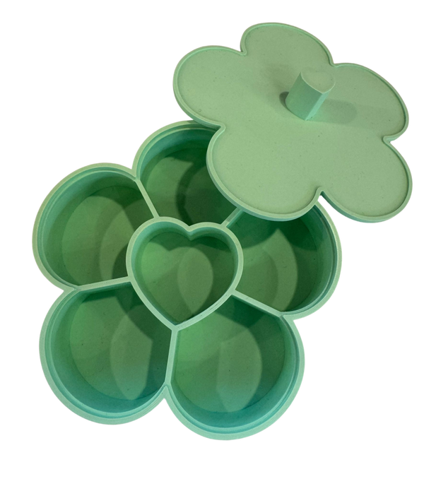 Sieradendoosje Bloemvorm - Mintgroen