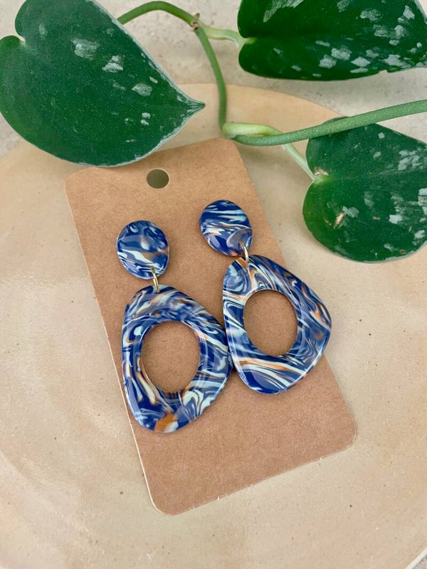 Blue Mixed Earrings