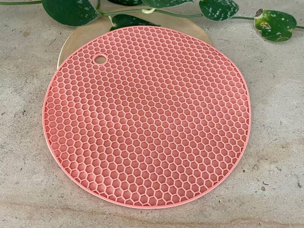 Siliconen matje met honingraatstructuur – voor UV resin roze