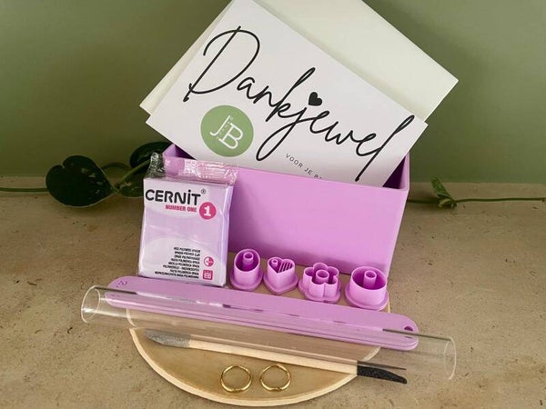 Mini Starterspakket paars – Maak je eigen oorbellen