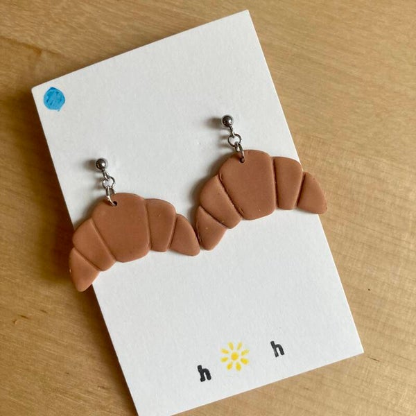 Croissant Stud Earrings