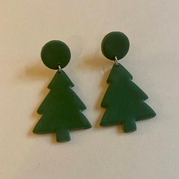 Fir Tree Earrings - Christmas