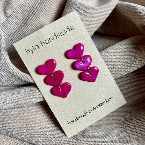 Heart Drop Earrings