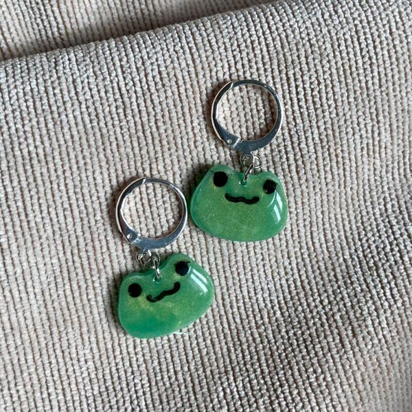 Froggie Hoop Earrings