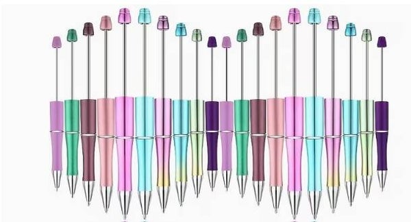 Stylos à perles en plastique