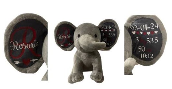 Peluche de naissance personnalisée