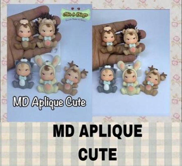 Moule en silicone Iter & Diego Applique mignon