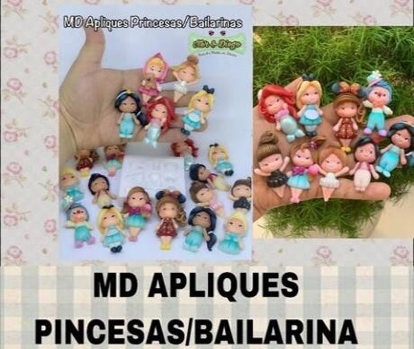Moule en silicone Iter & Diego mini princesses/ballerines