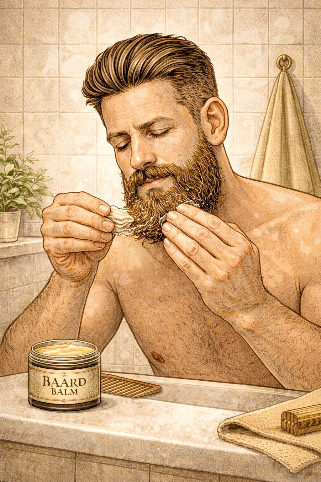 Baard voeden voor zachte haren en rustige huid