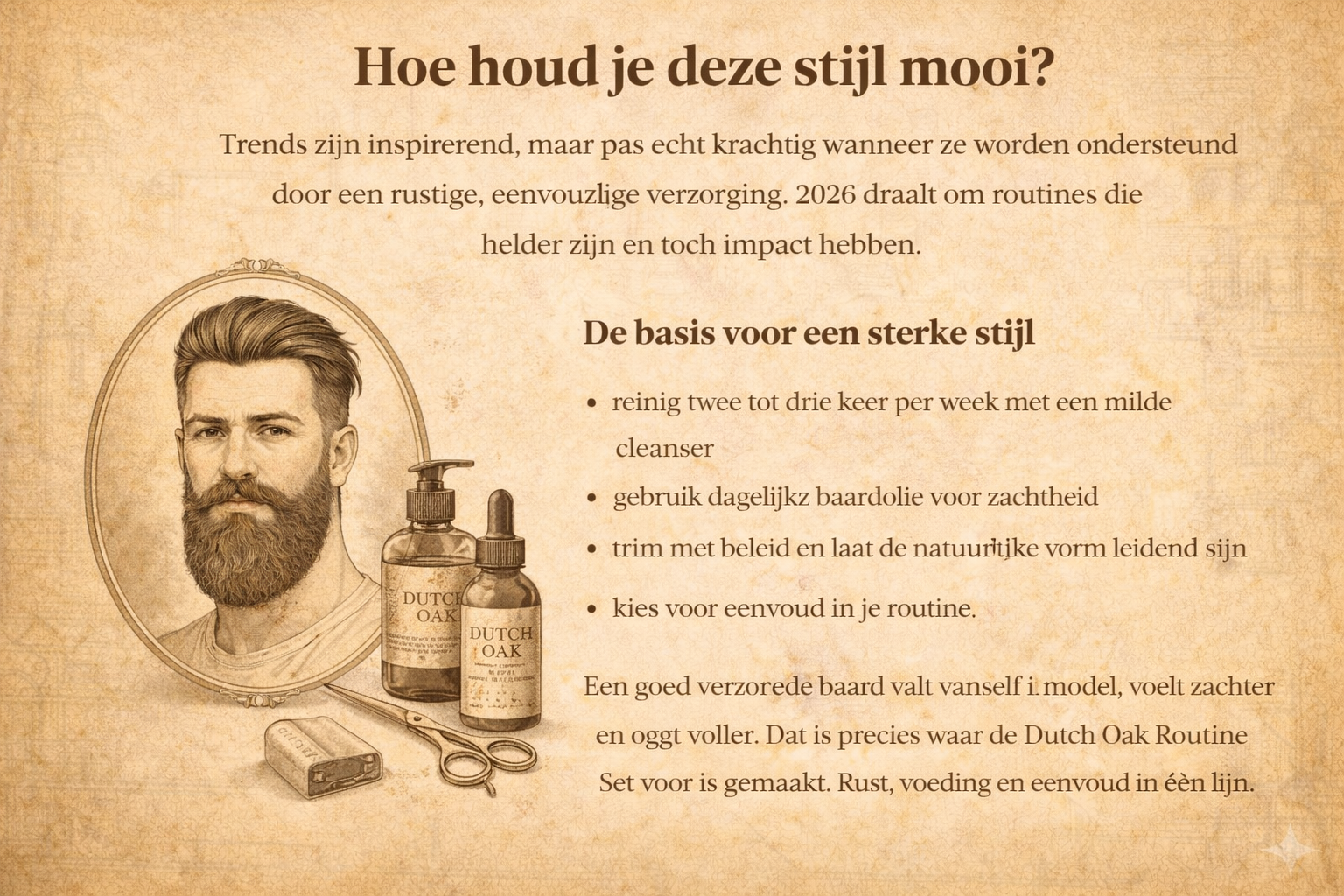 Dagelijkse baardverzorging voor behoud van stijl