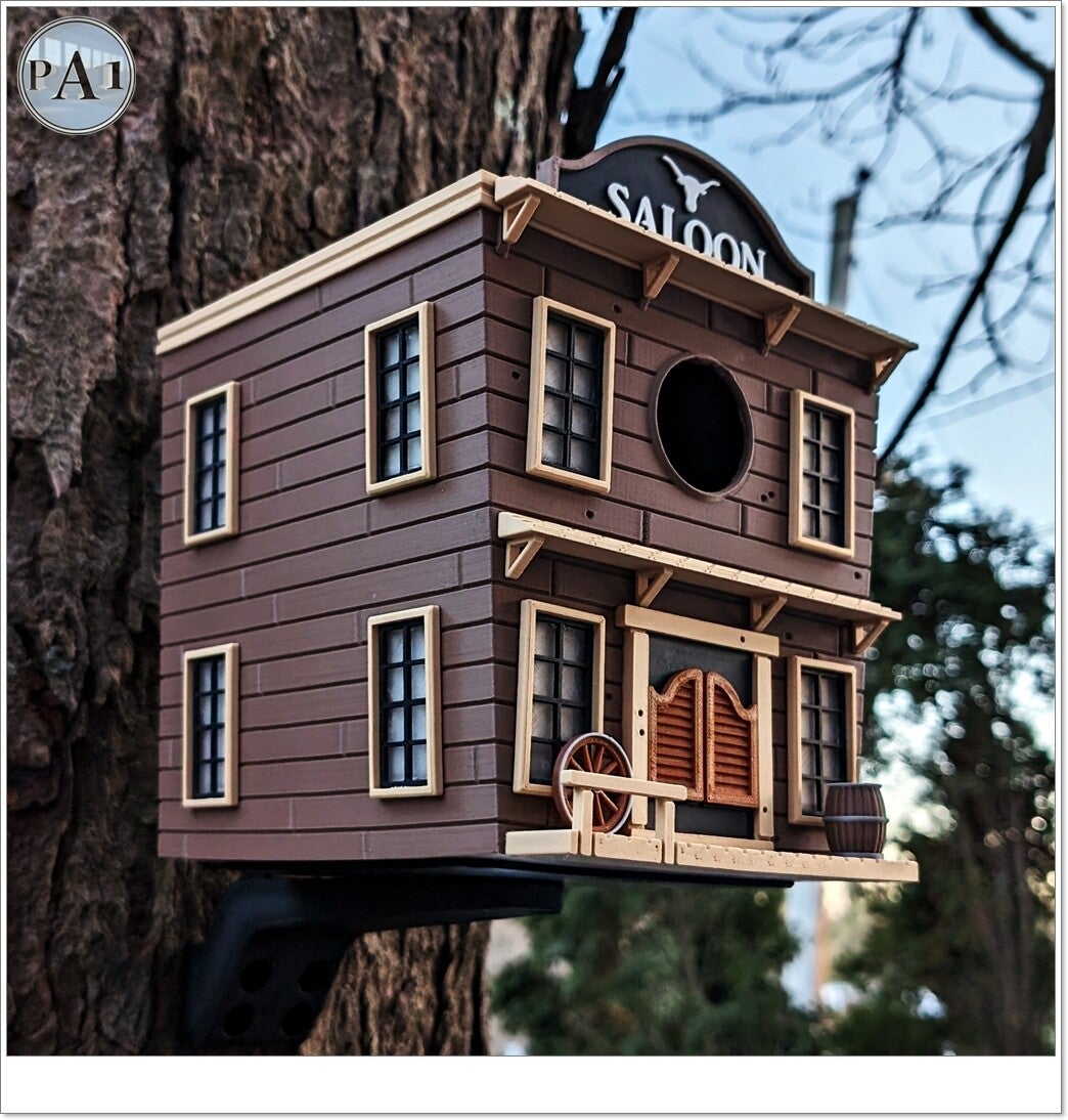 🐦 Nichoir « Saloon du Far West