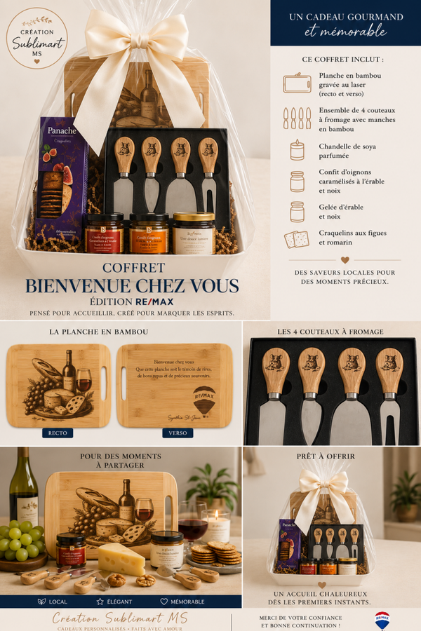 🏡 Coffret « Bienvenue chez vous » –  Un cadeau raffiné pour célébrer un nouveau départ
