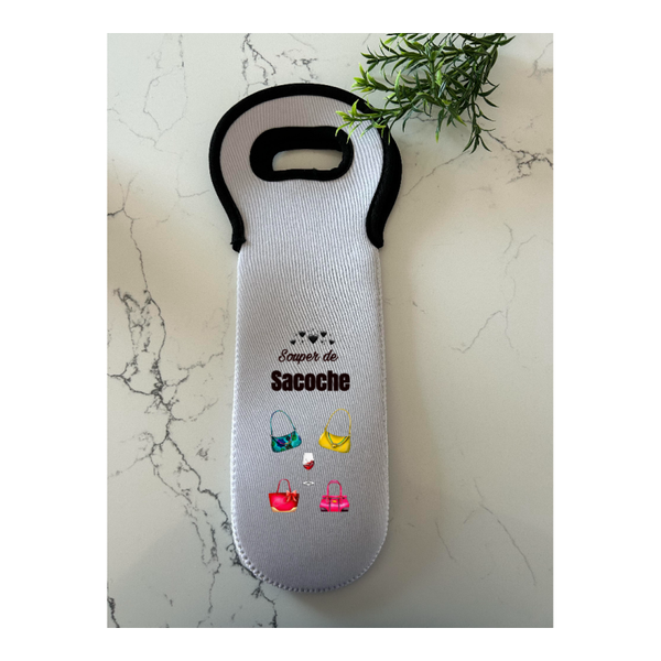 Sac pour le vin en néoprène. Souper de sacoche