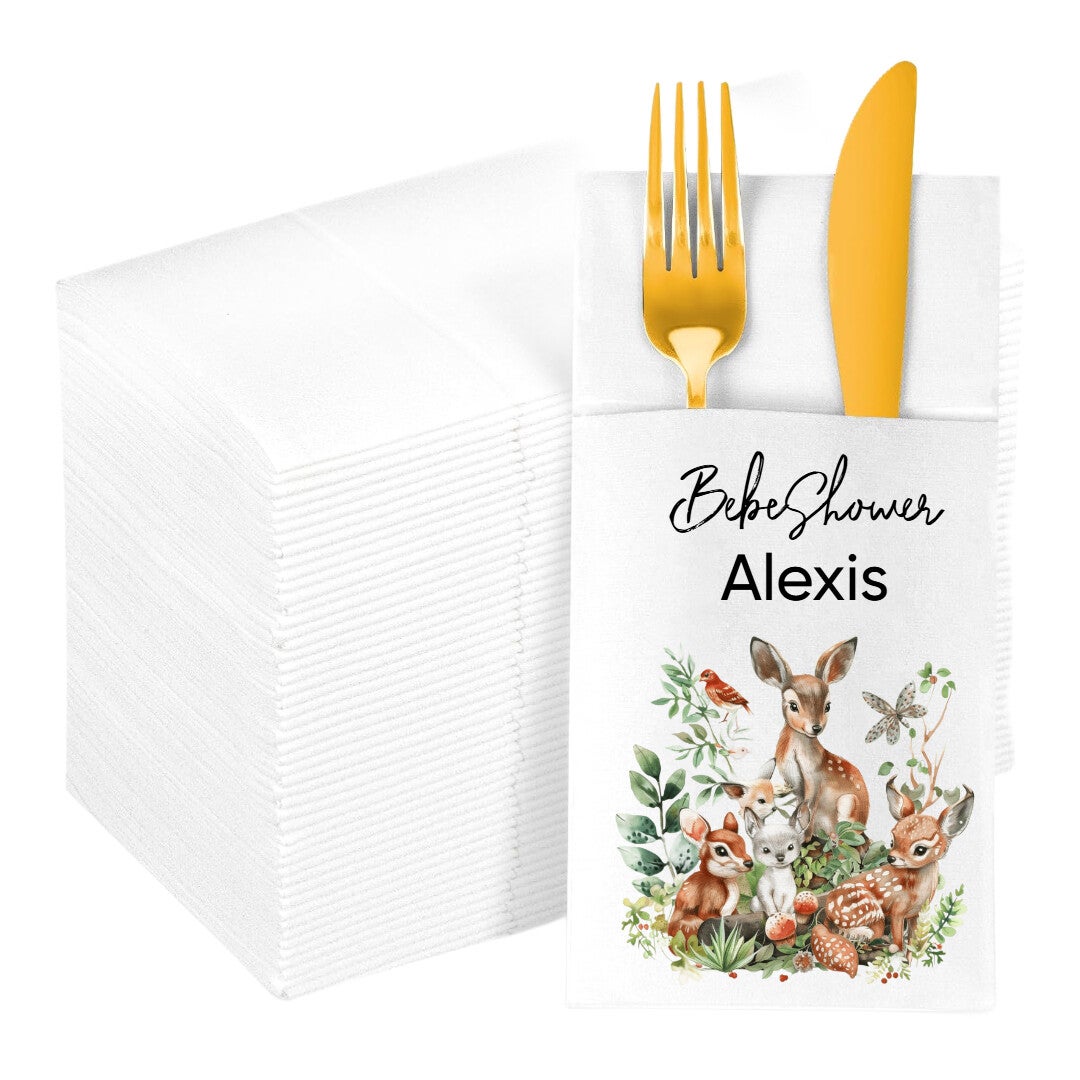 🧻 Serviettes de table personnalisées.