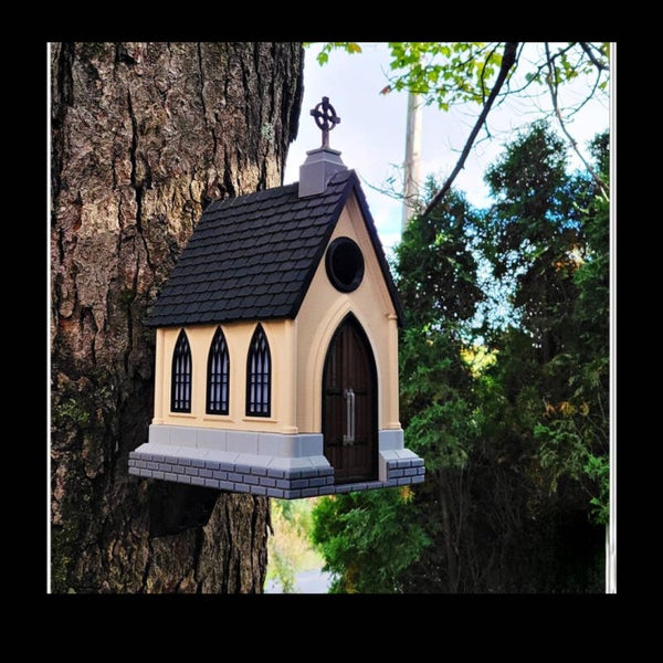 🕯️Nichoir  Petite chapelle gothique décorative – Impression 3D extérieure