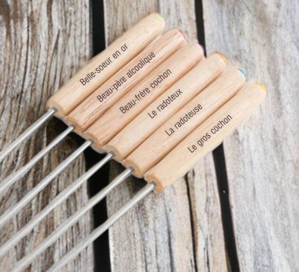 🪵 Baguettes à Fondue personnalisées