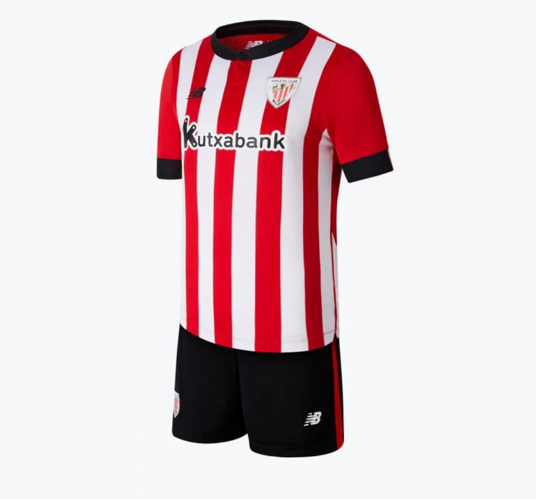 CONJUNTO NEW BALANCE ATHLETIC CLUB BILBAO PRIMERA EQUIPACIÓN 2022-2023 NIÑO