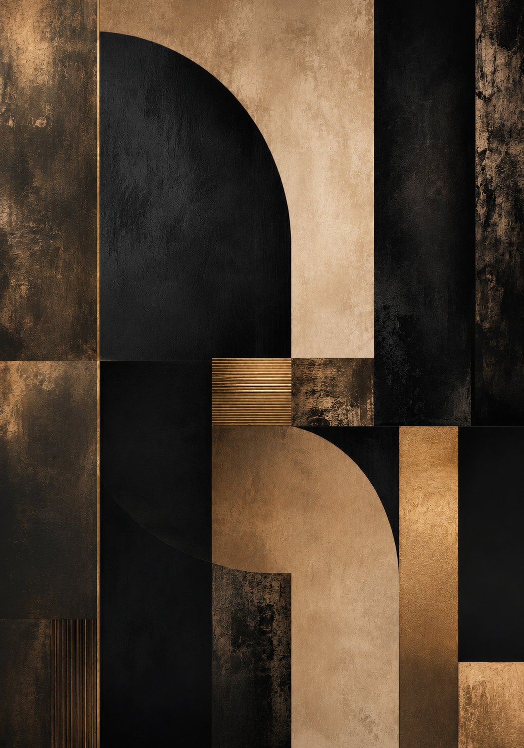 No.141.Luxury Abstract Canvas Wall Art – Velvet Noir