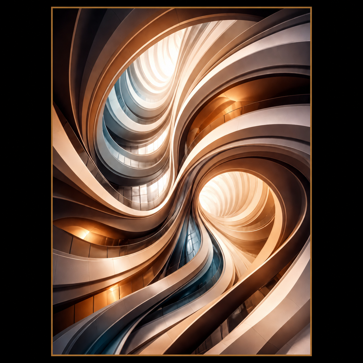 No.113.Luxury Architectural Abstract Art Print