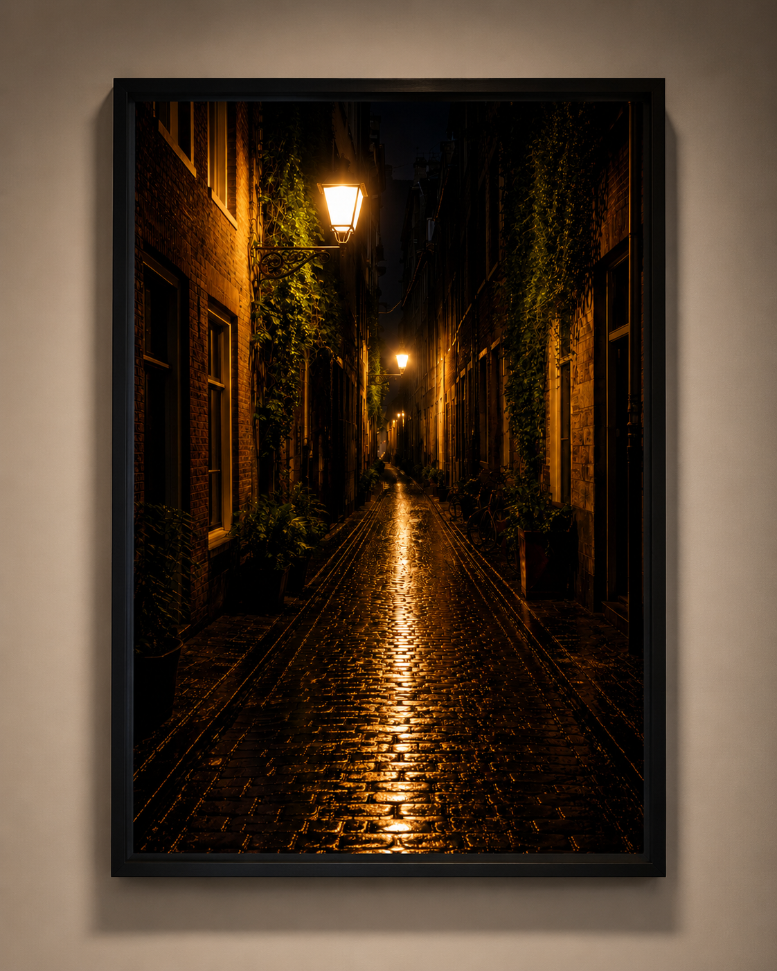 No.118.Moody Night Street Art Print