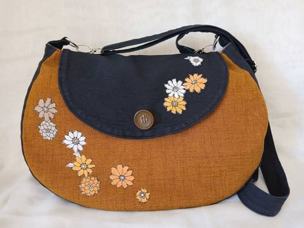 Sac besace XL cuivre
