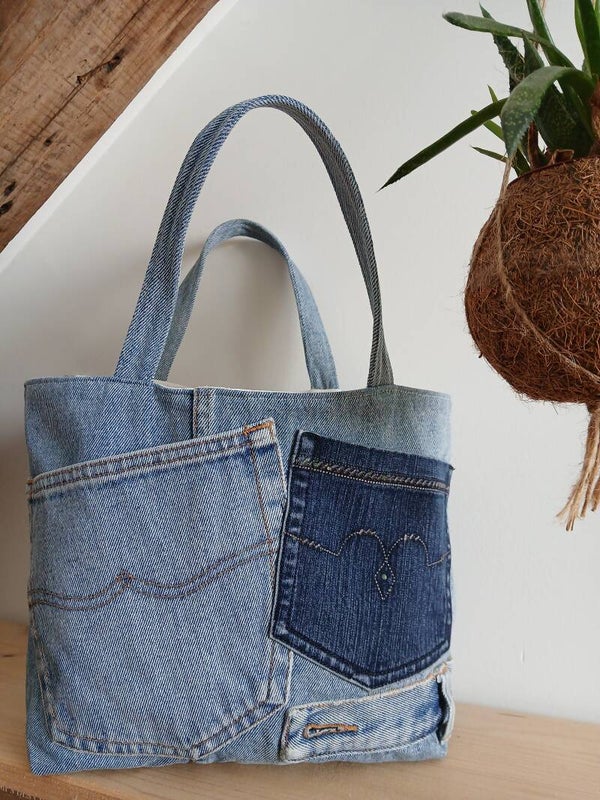 Tote Bag Jean et Blanc