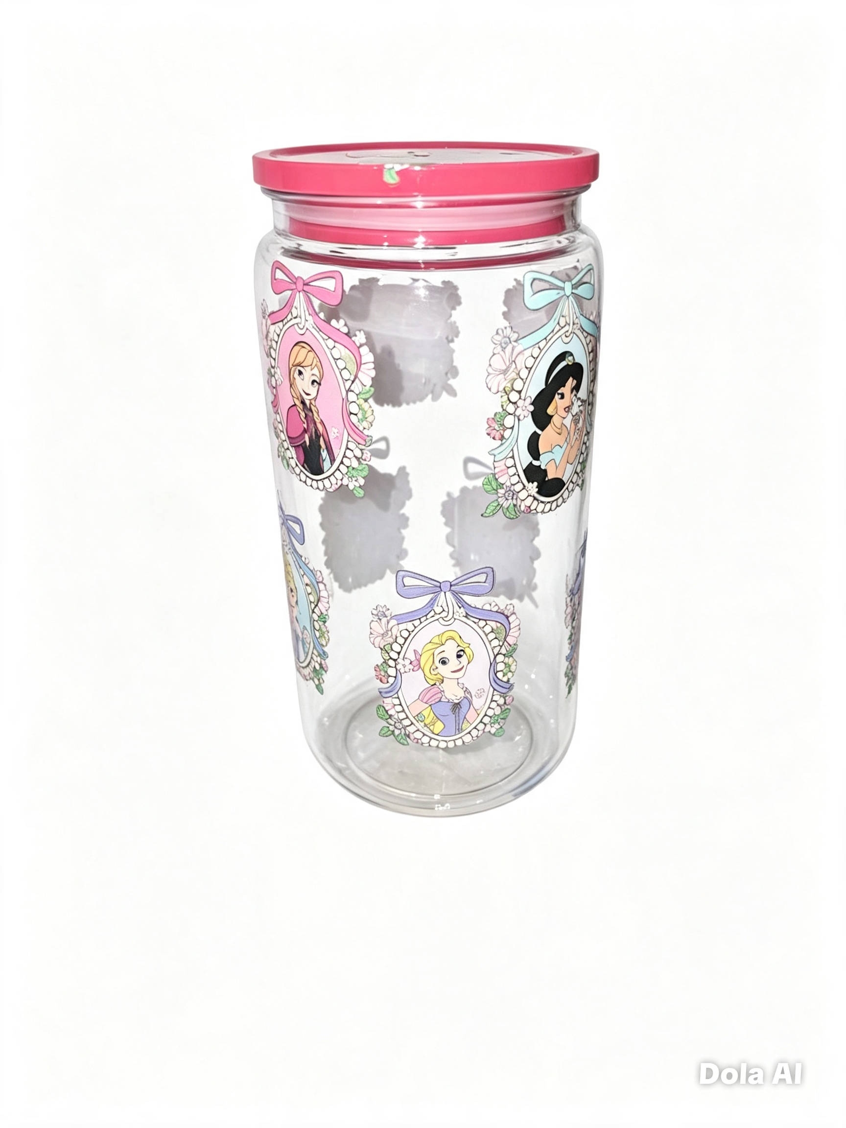 👑 Disney Princess Clear Acrylic Libby Tumbler — Everash Creations