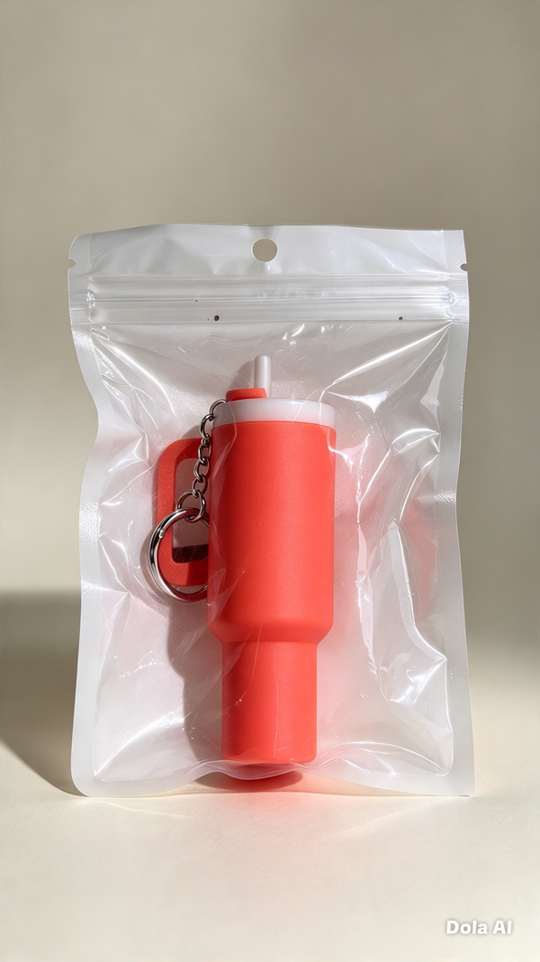 🧋 Mini Tumbler Key‑Chain Charm